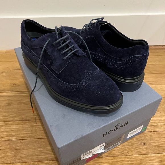 NWB Hogan Men’s Nuovo Derby Bucature Shoes main image 6